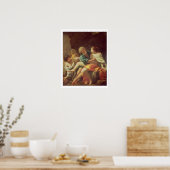 Poster Lot et ses filles, c.1630 (huile sur toile) (Cuisine)