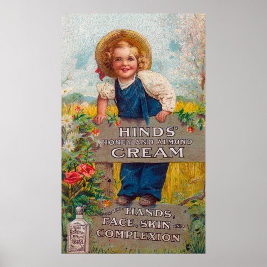 Poster Lotion au miel et à la crème d'amande (Devant)
