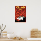 Poster Lotion de shampooing pour cheveux SOLA MIA et Art  (Cuisine)