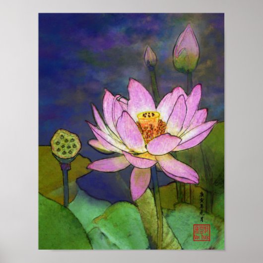 Poster lotus (Devant)