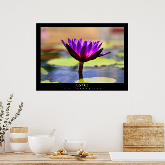 Poster Lotus (Cuisine)