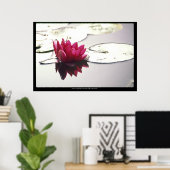 Poster lotus (Bureau à domicile)