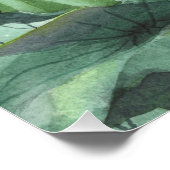Poster Lotus Aquarelle (Coin)