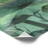 Poster Lotus Aquarelle (Coin)
