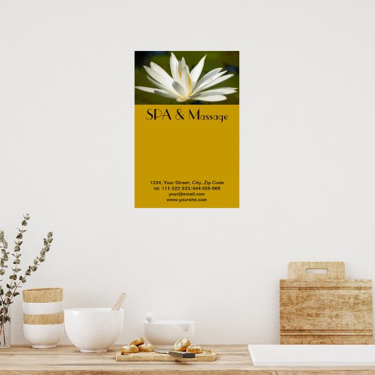 Poster Lotus blanc (Cuisine)
