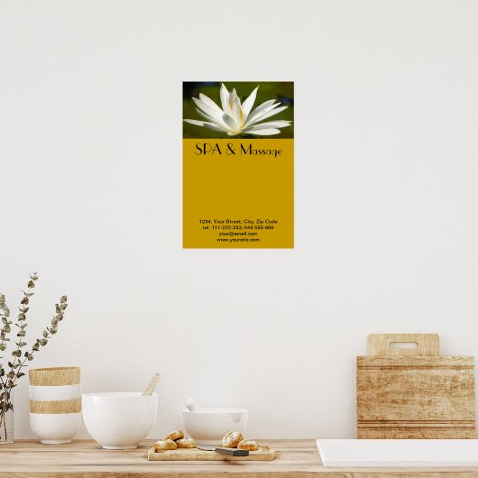 Poster Lotus blanc (Cuisine)