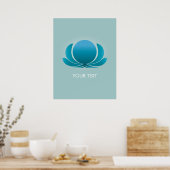 POSTER LOTUS BLEU (Cuisine)