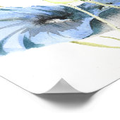 Poster Lotus dans la sérénité bleue (Coin)