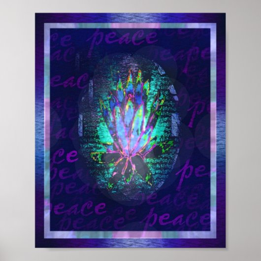 Poster Lotus de la paix (Devant)