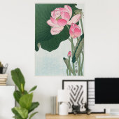 Poster Lotus en fleurs (Bureau à domicile)