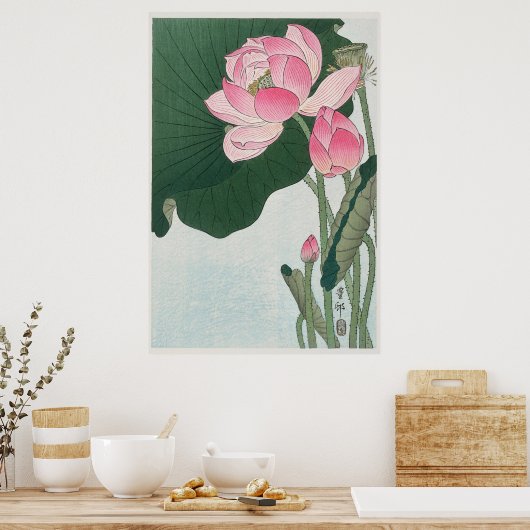 Poster Lotus en fleurs (Cuisine)