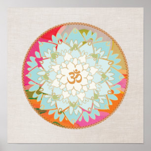 Poster Lotus Flower Mandala