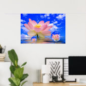 Poster Lotus Flower né dans l'eau (Bureau à domicile)