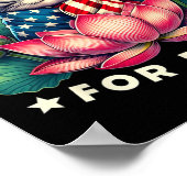 Poster Lotus For Potus Kamala Harris Us Amoureux de les c (Coin)