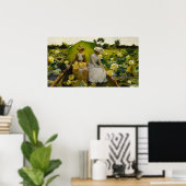 Poster Lotus Lilies, Charles Curran (Bureau à domicile)