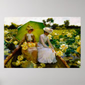Poster Lotus Lilies par Charles Courtney Curran (Devant)