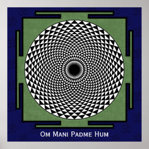 Poster Lotus méditation dharma