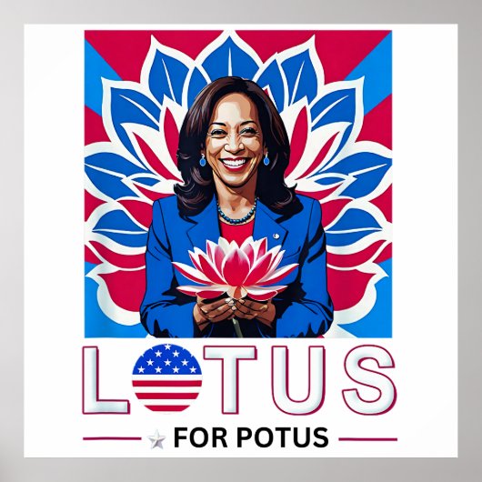Poster Lotus pour la campagne présidentielle de Potus Kam (Devant)