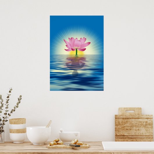Poster Lotus Reflection (Cuisine)