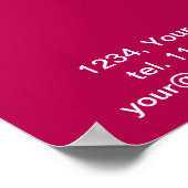 Poster Lotus rose (Coin)