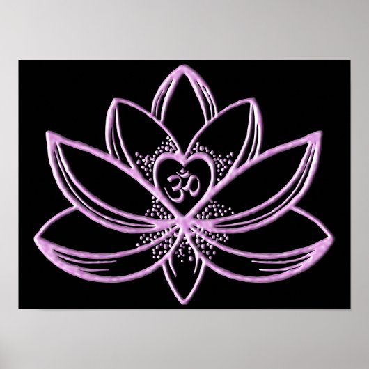Poster Lotus rose  (Devant)