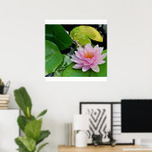 Poster Lotus rose (Bureau à domicile)