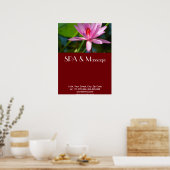 Poster Lotus rose (Cuisine)