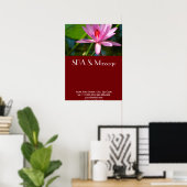 Poster Lotus rose (Bureau à domicile)