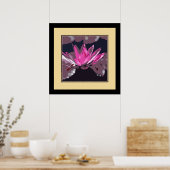 Poster lotus rose, nénuphar (Cuisine)