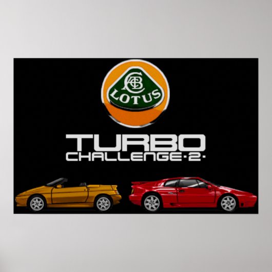 Poster Lotus Turbo Challenge 2 (Devant)