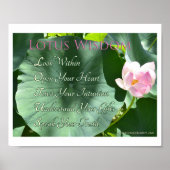 Poster "Lotus Wisdom", 10" x 8" (Devant)