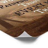 Poster Louange Dieu dans tous les instants Citation (Coin)