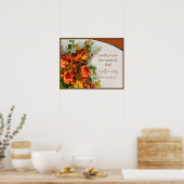 Poster Louange-le avec Thankesgiving (Cuisine)