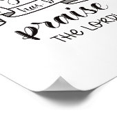 Poster Louange le Seigneur (Coin)