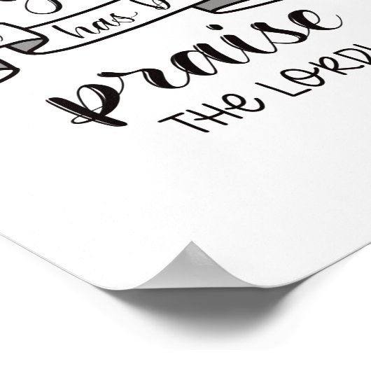 Poster Louange le Seigneur (Coin)