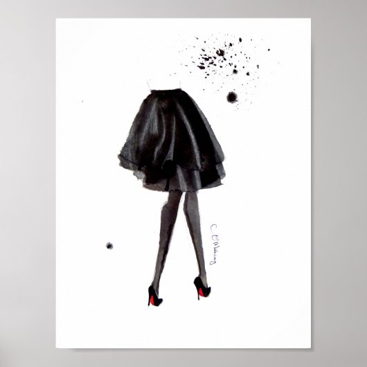 Poster Louboutin en encre (Devant)