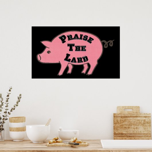 Poster Louez l'affiche du Lard (Cuisine)