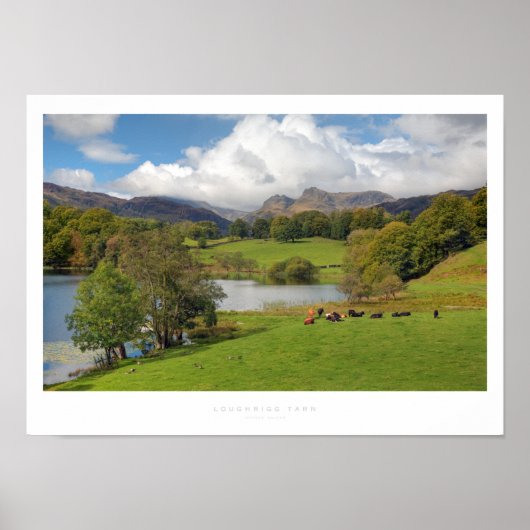 Poster Loughrigg Tarn, district de Lake (Devant)