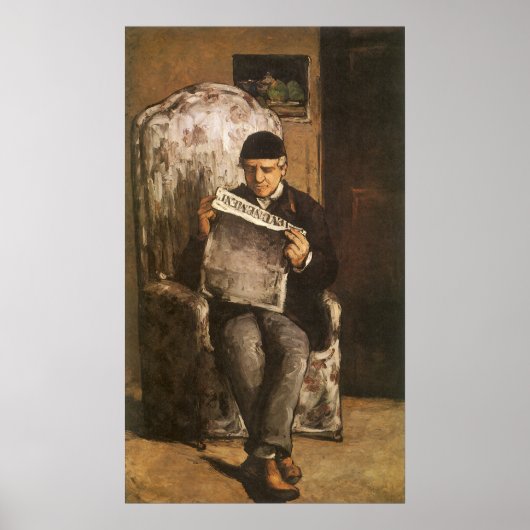 Poster Louis Auguste Cezanne Père De L'Artiste Lecture (Devant)