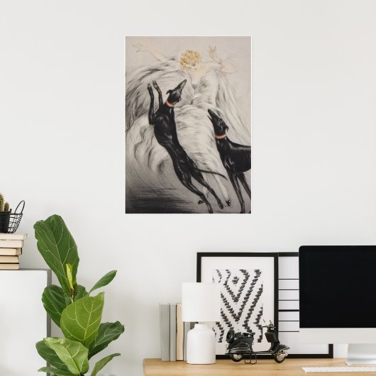 POSTER LOUIS ICART (Bureau à domicile)