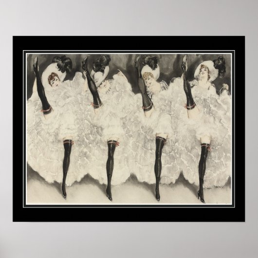 Poster Louis Icart "Can-Can" (Devant)