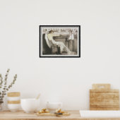 Poster Louis Icart "Cocktail Bar" 16 x 20 (Cuisine)