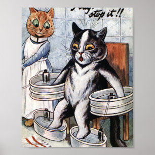 Poster Louis Wain - Cat Dressed As A Nurse