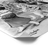 Poster Louis Wain Cats décorent l'arbre de Noël (Coin)