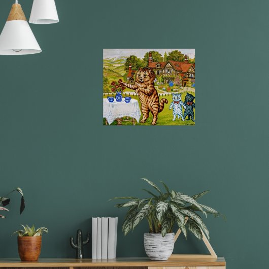 Poster Louis Wain - Deux pots de lait, (Salon 1)