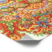 Poster Louis Wain Psychedelic Chat Coloré (Coin)