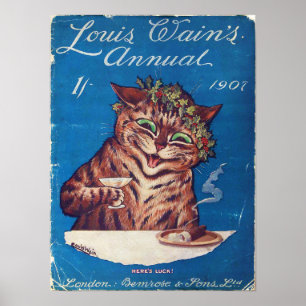 Poster Louis Wains Annual 1907