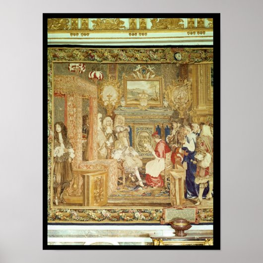 Poster Louis XIV reçoit l'héritage pontifical (Devant)