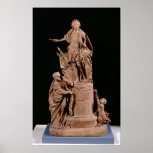 Poster Louis XV  as a Roman Emperor