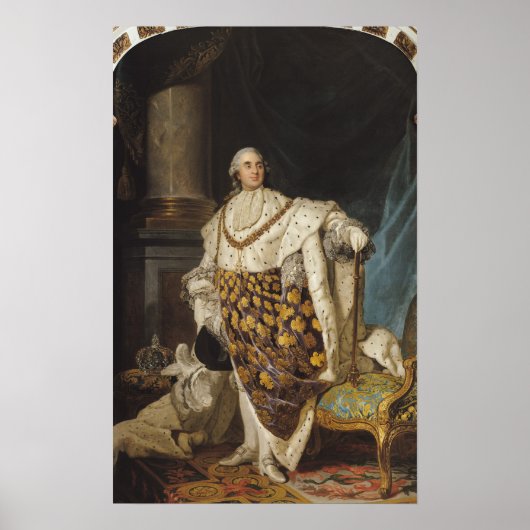 Poster Louis XVI dans Robes de couronnement, après 1774 (Devant)